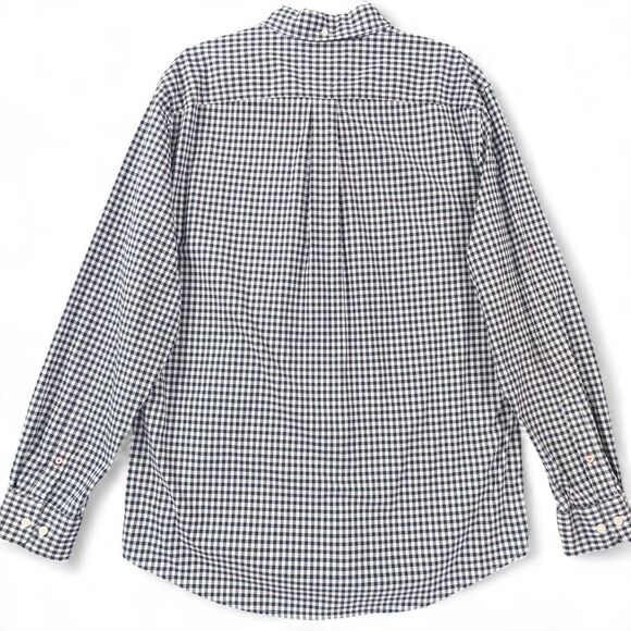 Tommy Hilfiger Shirt Mens Large Blue Gingham Button Down Classic Fit Long Sleeve - Picture 2 of 10